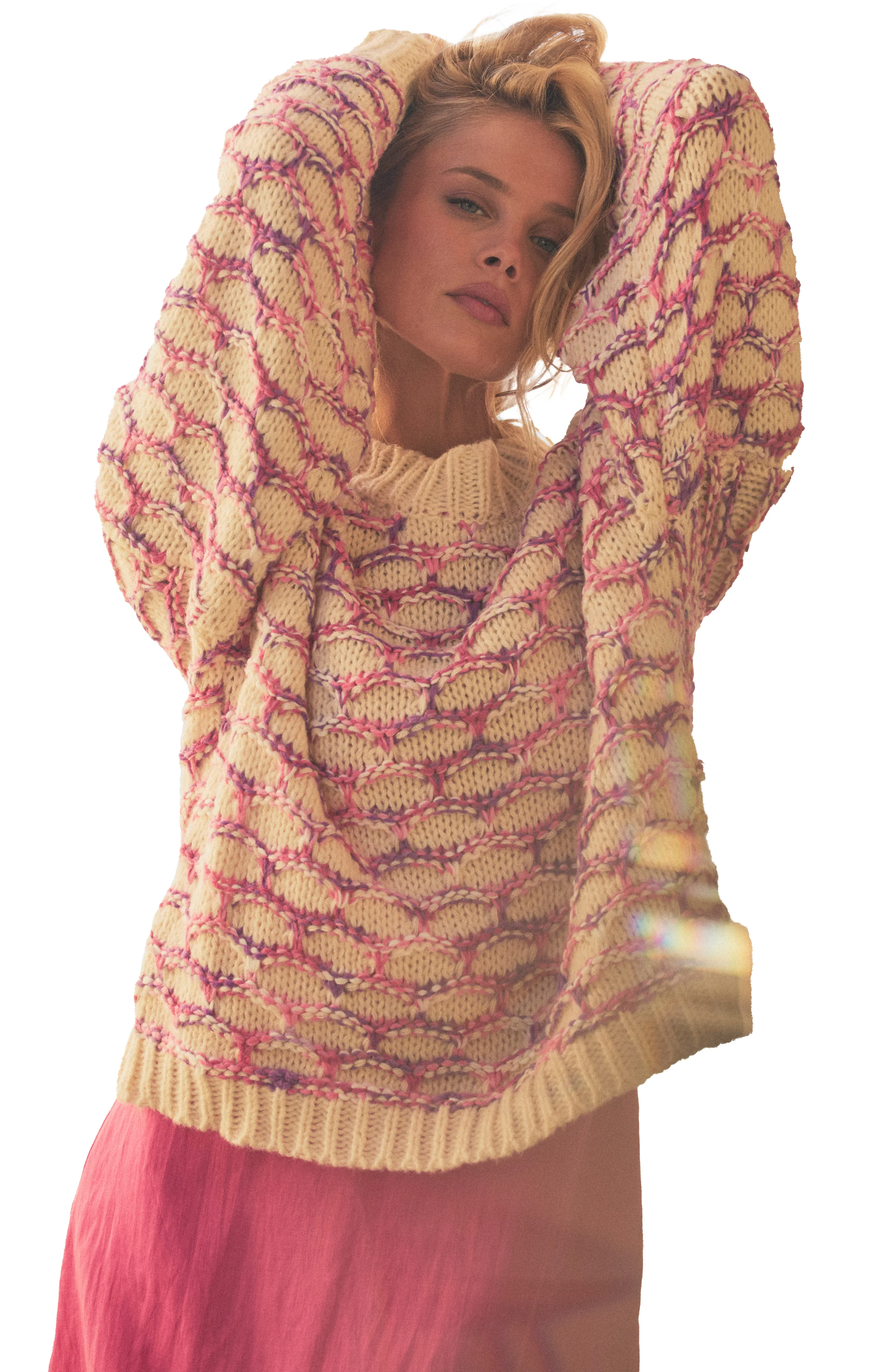 LOLA HONEYCOMB SWEATER (FINAL SALE) - Image 4