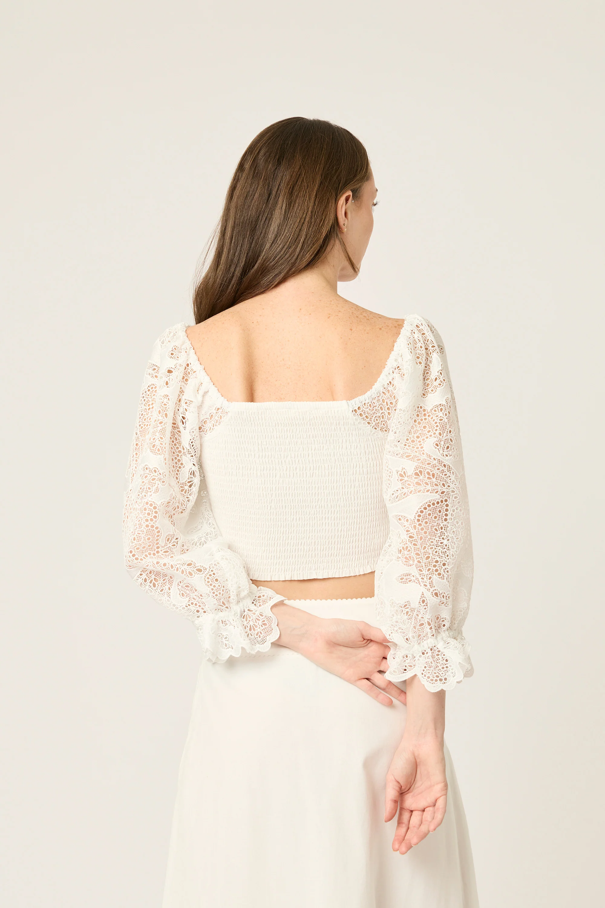 LUCIA PUFF SLEEVE TOP (FINAL SALE) - Image 3